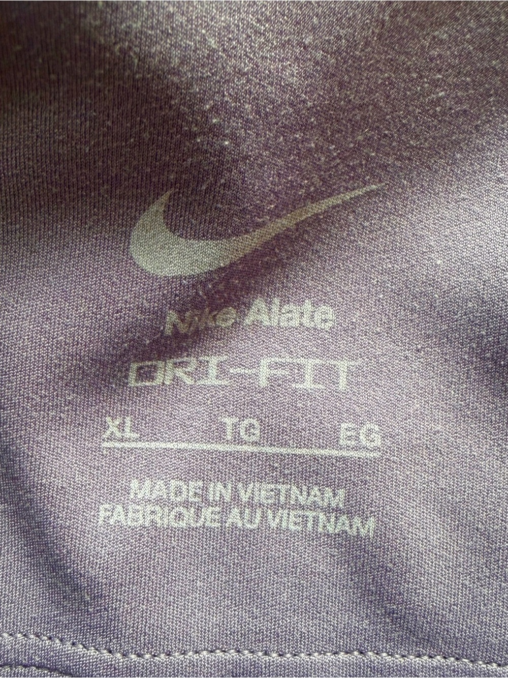 Nike Alate DRI-FIT Lavender Longline Sports Bra - Picture 3 of 9